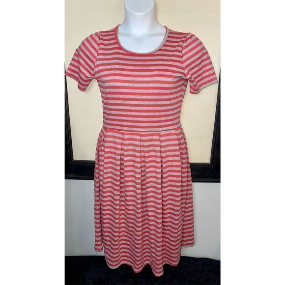 LuLaRoe Amelia Dress Striped - Large - Picture 1 of 8